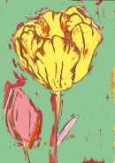 Tulipe jaune et verte